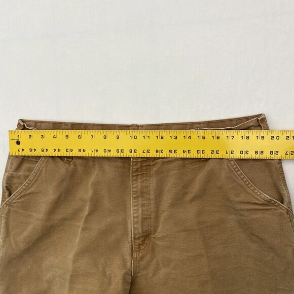 Carhartt Brown Carpenter Pants 40x32 Loose Original Fit Workwear B11 BRN - Picture 10 of 11